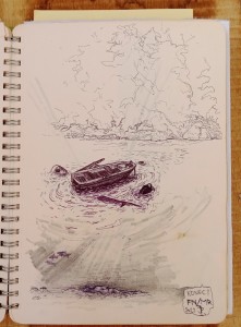 2023 - Deprese a bolest, pero a tužka, 20 x 15 cm
